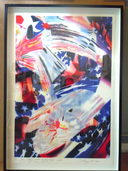 James Rosenquist "Stars and Stripes at the Speed of Light" 2010