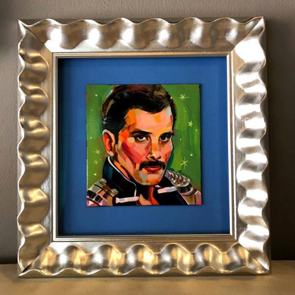 Miniature Freddy Mercury Painting